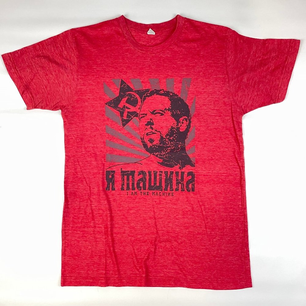 Bert Kreischer The Machine Russia T Shirt Size Medium Red Black Russian Graphic